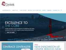 Tablet Screenshot of centekgroup.com
